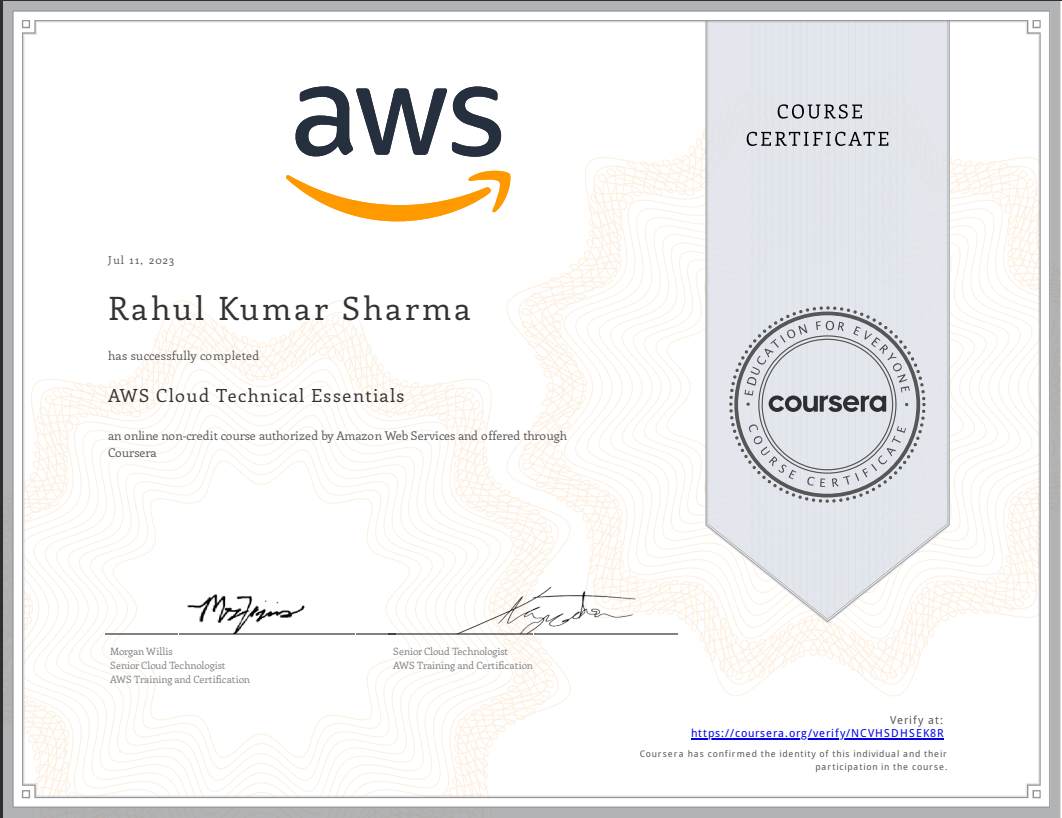 Certificate 1