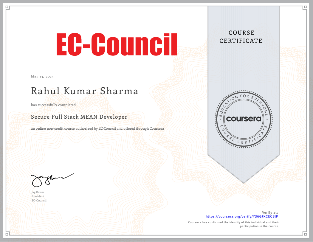 Certificate 1
