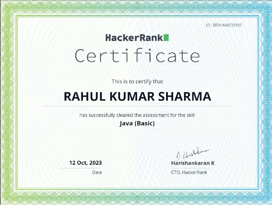 Certificate 1