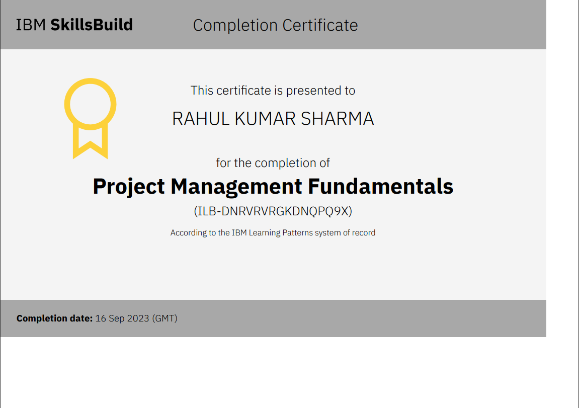 Certificate 1