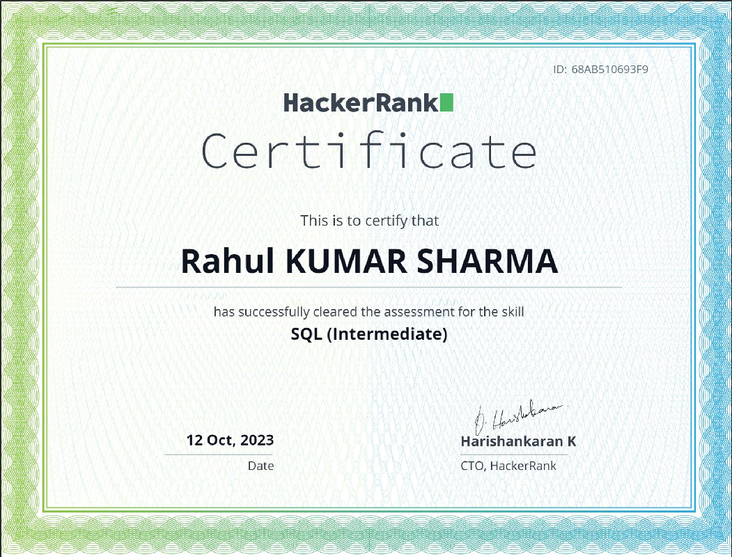 Certificate 1